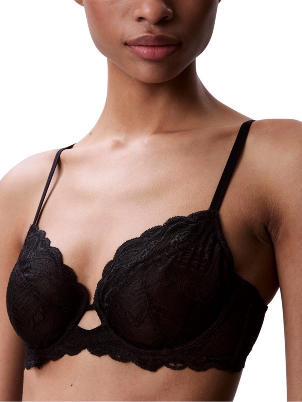 Calvin Klein Women's Sensual Stretch Lace Unlined Full-Coverage